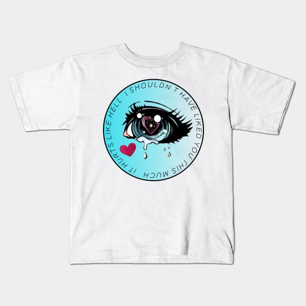 Hurts Like Hell Kids T-Shirt by AestheticStreak